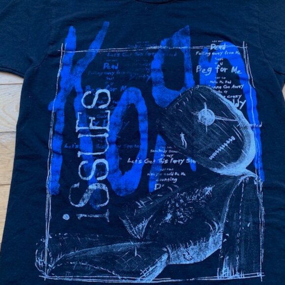 Korn Issues Graphic Band T-Shirt Black Blue Print Size Small - Picture 3 of 7